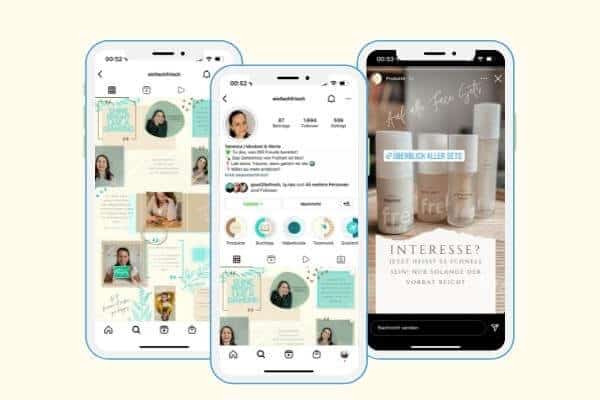 Einfachfrisch Network Marketing Instagram Referenz von Fit your Business