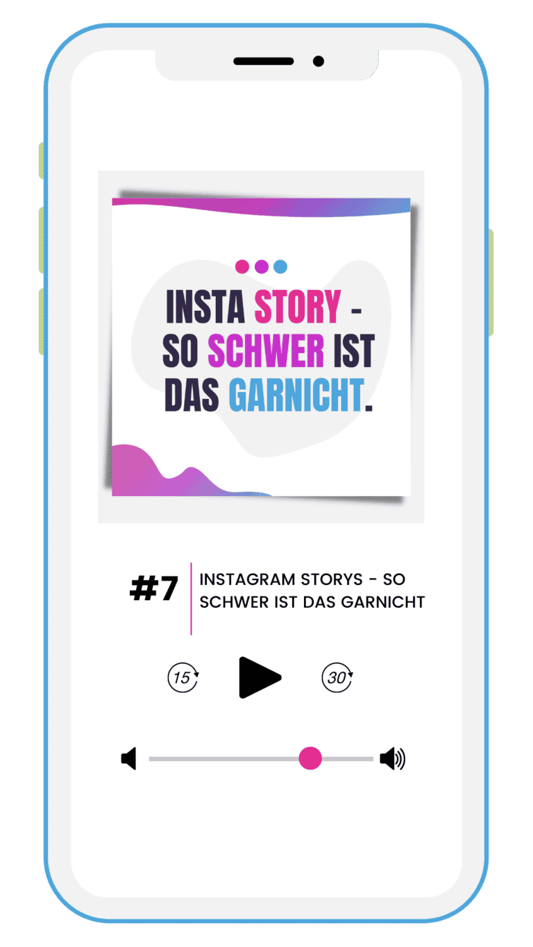 Postcast Fit your Business Folgencover Instagram Storys sind nicht so schwer