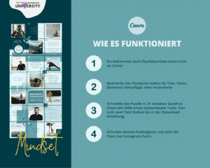 Instagram Puzzle Template - Mindset - Anleitung